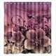 thumbnail image 1 of Cortina de ducha abstracta floral con ganchos, tamaño 66 x 72 pulgadas, 1 of 3