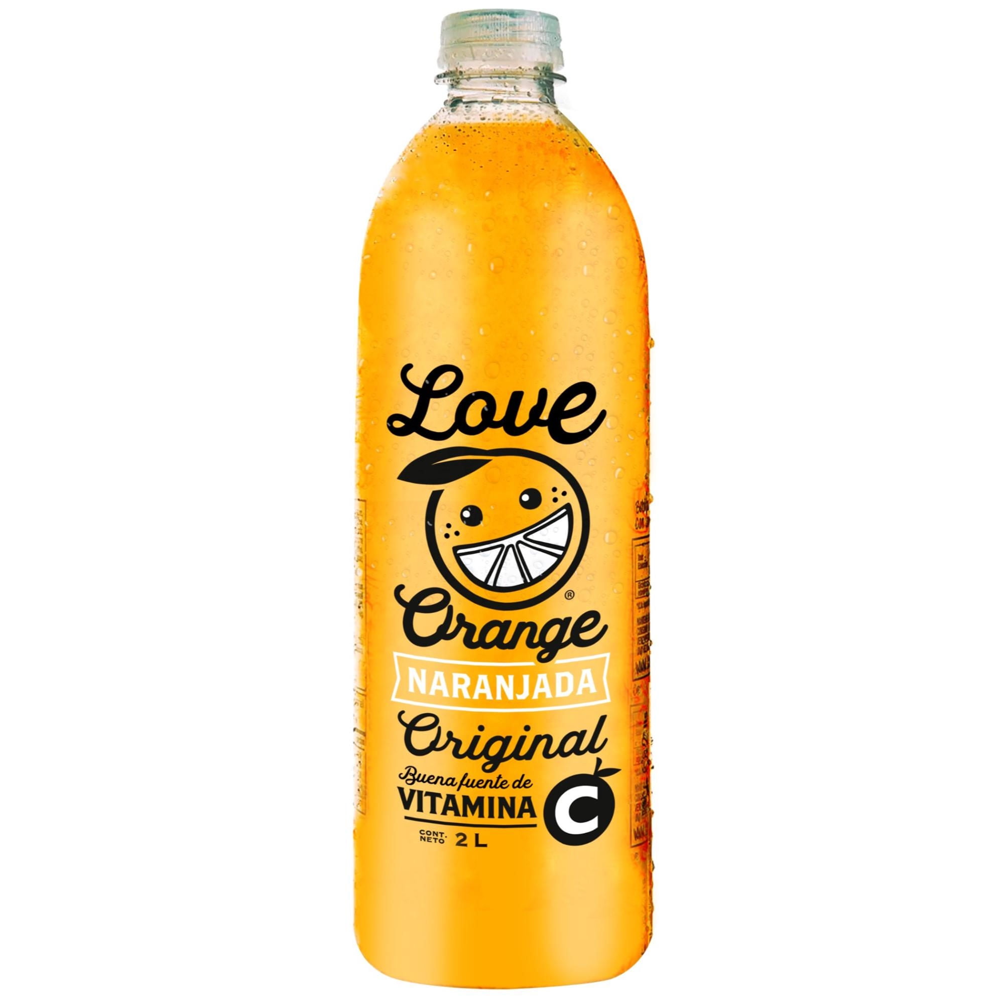 Jugo Naranjada Original Botella 2 L Love Orange