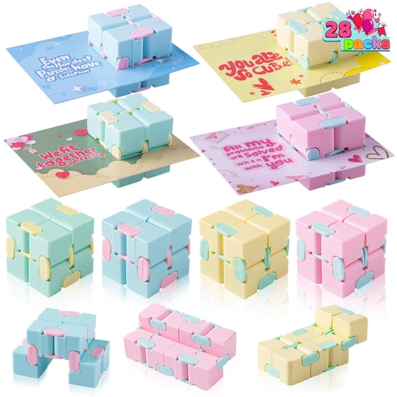 Tarjetas de regalo para el día de San Valentín con Infinity Magic Toys, 28 paquetes