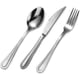 thumbnail image 1 of Juego de cubiertos para la cena, juego de tenedor, cuchillo y cuchara de acero inoxidable 18/10 para restaurantes, hoteles y uso doméstico., 1 of 7