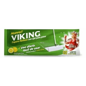 Viking Trapeador Humedo Aroma Limón 12U 40X60Cms
