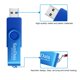 thumbnail image 4 of Memoria USB SamData 8 GB Pack de 2 (Negro/Azul), 4 of 6