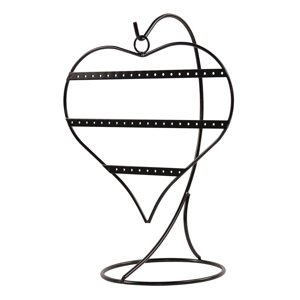 Ioensy - Expositor De Pendientes Resistente, Soporte Para Vitrina, Tocador O Accesorio De Fotos, Color Negro