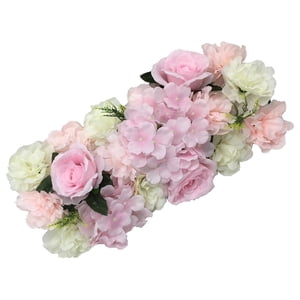 Magideal - Decoración De Pared, De Boda, Flores, Panel De Flores Artificiales, Telón De Fondo Para Ramo De Guardería, Habitación De Bebé, Decoración Para N Rosa Claro