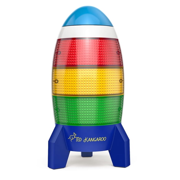 Contador regresivo Ted Kangaroo Blast Off para el aula de niños