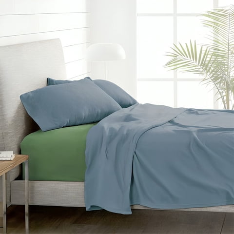 Sábanas Polar Lisa Composé 1.5 Plazas / Azul-Verde – Doral