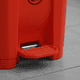 thumbnail image 3 of Contenedor de Basura Qrubber 30lts. rojo con pedal Qrubber, 3 of 4