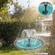 thumbnail image 3 of Baño pájaros solar colgante grande cuenco vidrio patio césped jardín, 3 of 8