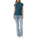 thumbnail image 2 of INSPIRE CHIC Suéter de Manga Corta para Mujer Cuello Simulado Casual Tejido Ajustado Jersey Delgado XL Azul Lago, 2 of 6