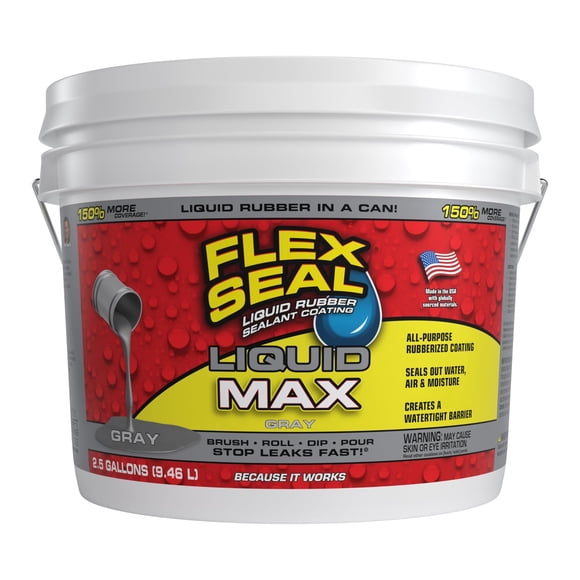 Sellador Flex Seal Líquido Max Gris 9.5L Impermeable