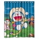 thumbnail image 1 of Cortina de ducha Doraemon, juego de cortina de baño con ganchos, tamaño 60 x 72 pulgadas, 1 of 3