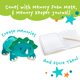 thumbnail image 3 of Almohada MEMORY MATES Triceratops 38 cm con Diario, 3 of 6