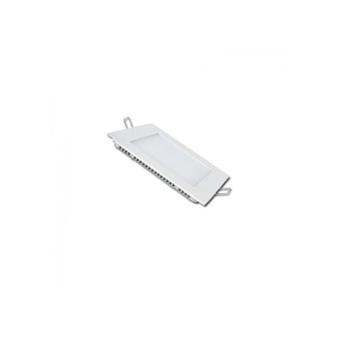 Globaltronics - Foco Embutido Cuadrado Led 6W 6000K Luz Blanca