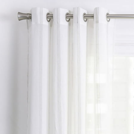 Cortina Velo Estampada 140X220 Blanco