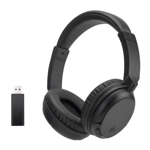 Audífonos Queemie Inalámbricos Bluetooth Con Radio Fm Negro