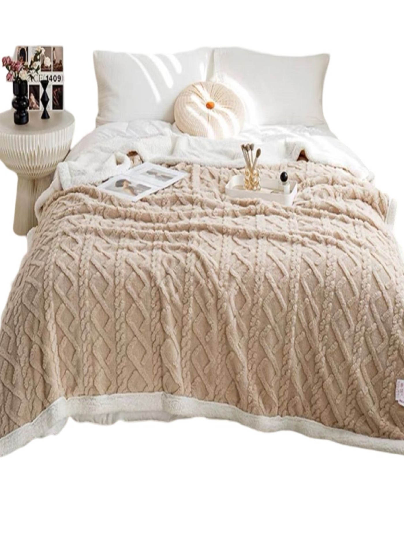 Todo Para El Hogar - Frazada Manta De Plush Y Sherpa Extra Suaves