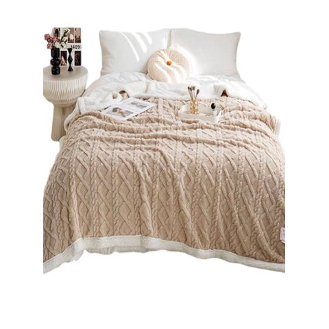 Todo Para El Hogar - Frazada De Plush Y Sherpa Elegante