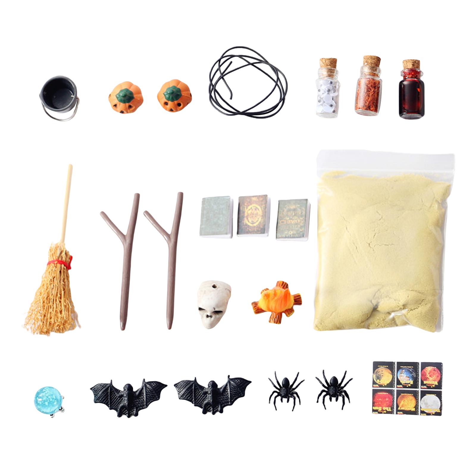 Magideal - Kit De Miniaturas De Navidad, Juego De Miniadornos De Micropaisaje De Navidad Para Bricolaje Accesorios De Jardín De Hadas Decoración De Casa De Muñec