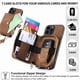 thumbnail image 4 of Funda Tipo Cartera con Correa Cruzada para iPhone 15 Pro Max Protección Contra Golpes Marrón, 4 of 5