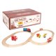 thumbnail image 2 of Juego de rieles de tren Right Track Toys de madera, 52 piezas, 2 of 9