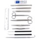 thumbnail image 1 of Kit de disección DEXSUR de 12 piezas con cuchillos de acero inoxidable, 1 of 7