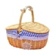 thumbnail image 4 of Cesta De Mimbre Para Picnic, Cesta De Mimbre Para Servir, Para Acampar, Al Aire Libre, Pan, Peque?a, Azul, 4 of 5