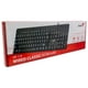 thumbnail image 5 of Teclado Usb Antiderrame Compacto Negro Kb-116, 5 of 5