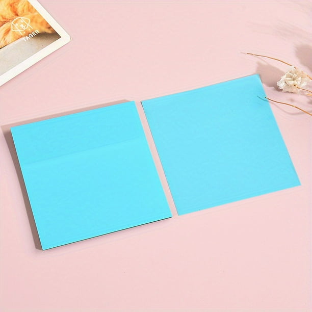 50 Sheets Creative Transparent PET Memo Pad - Perfect for School Supplies, Planner Stickers & Sticky Notes!