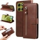 thumbnail image 1 of Funda con Cremallera para Motorola Moto G86, Carcasa Cartera de Cuero PU con Soporte y Tarjetero, 1 of 5
