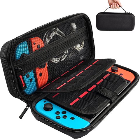Estuche De Transporte Hestia Goods Para Nintendo Switch Daydayup Negro