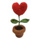 thumbnail image 1 of Flores De Ganchillo Tejidas A Mano, Mini Flores En Maceta, Accesorios Para Coche, Pequeñas Y Lindas, 1 of 1