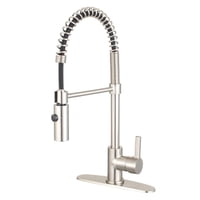 Grifo De Cocina Kingston Brass Gourmetier Ls8778Ctl De Níquel Cepillado