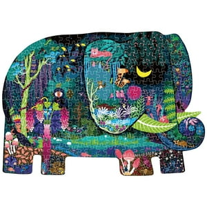 Puzzle 280Pcs Con Forma, Sueño De Elefante Mideer