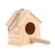 thumbnail image 3 of Caja Nido De Madera Para Pájaros Con Cabaña De Postes Para Finch Blue Bird Throstle 12,5 Cm X 12 Cm X 15,5 Cm, 3 of 5