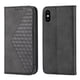 thumbnail image 4 of Funda Flip FOXDOCK para iPhone X/XS , Estilo Billetera con Diseño Rombo, Correa de Mano y Soporte, Uso Diario, 4 of 5