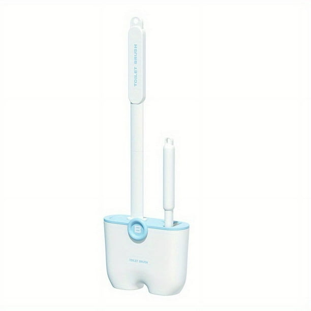 1pc Toilet Brush, Household No Dead Angle Cleaning Brush, Toilet Long Handle Detachable 14.96"x5.19"