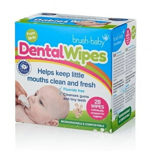 Brush Baby - Toallitas Biodegradables Para Encías (28 Unidades)