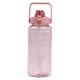thumbnail image 5 of Botella De Agua Motivacional Con Asa De Transporte, Marcador De Tiempo Y Pajita Para Ciclismo Rosa, 5 of 5