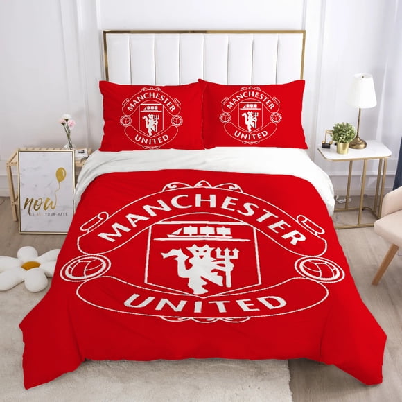 v530 Bed Sheets U-united-d fc Bear Cover Double Comforter Bedding Sets Bedding Set Duvet M-manchester-r Cover Queen Comforter Sets Quilt 3-Piece Bedding Set (1 Duvet Cover + 2 Pillow Shams) Bed Sheets