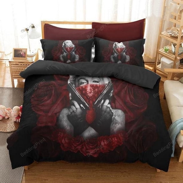 Brahman Low Bed Cover Duvet Cover Bedding Set Pillow Cases Gift3-Piece Bedding Set (1 Duvet Cover + 2 Pillow Shams)