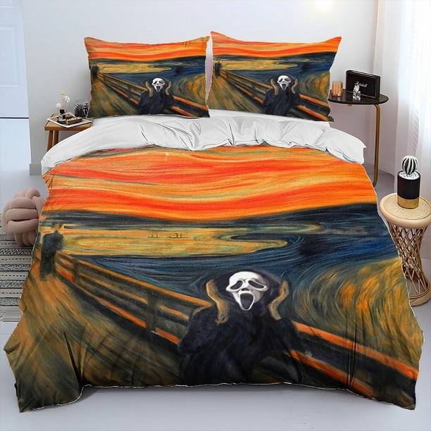 Horror Movie Character Chucky Saw Comforter Bedding SetDuvet Cover Bed Set Quilt Cover Pillowcase