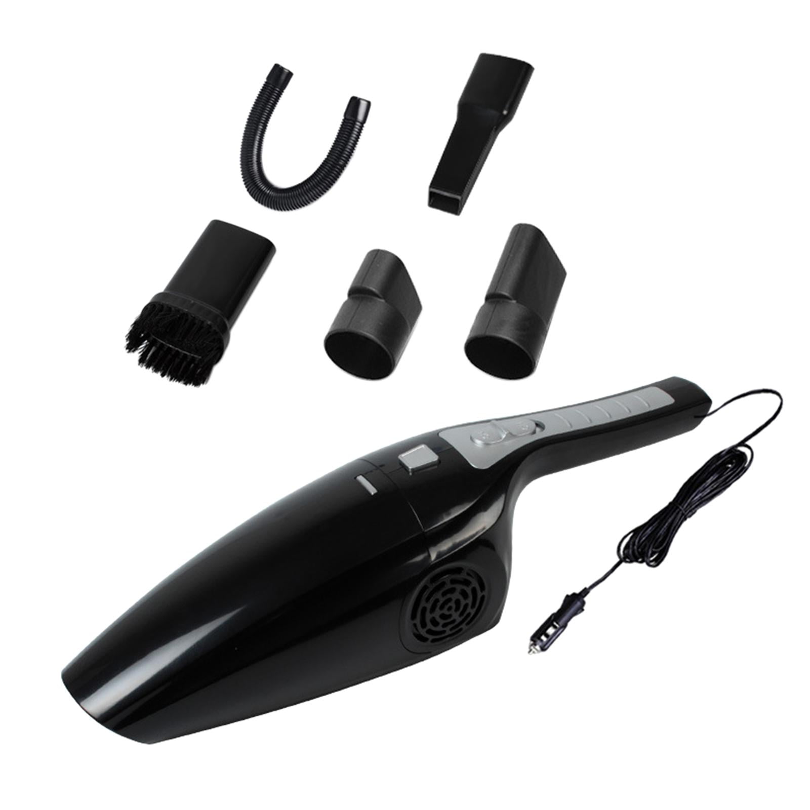 Bothyi - Aspirador De Coche Con Cable Accesorios De Coche Para Uso En Seco Y Húmedo Con Cable Pequeño Negro