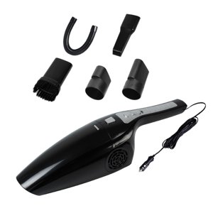 Bothyi - Aspirador De Coche Con Cable Accesorios De Coche Para Uso En Seco Y Húmedo Con Cable Pequeño Negro