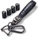 thumbnail image 1 of Combo de tapas de válvulas de neumáticos y llavero compatible con tapas de válvulas Mazd compatibles con Cx7 Cx5 Cx9 Cx-5 Cx3 Mx-5 Protege Valet Rotary Rx8 Series Tapas de vástago para neumáticos de c, 1 of 5