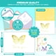 thumbnail image 3 of Tarjetas de agradecimiento con forma de mariposa chapada en oro, paquete de 24, 3 of 6