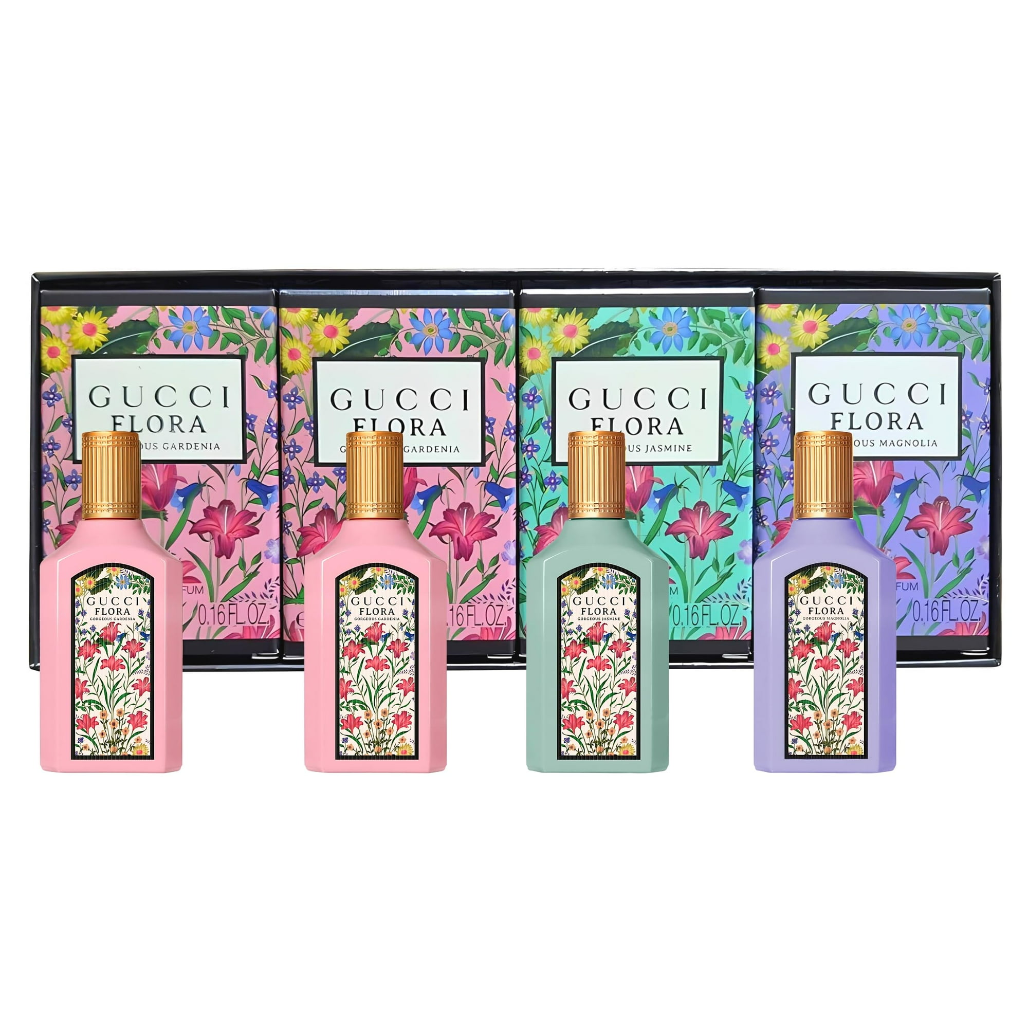 Gucci - Set De Perfume Flora Para Mujer Mini Splashes 4 X 5 Ml
