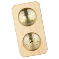 Magideal - Higrotermógrafo Para Sauna, Termómetro Higrómetro De Madera, Medidor Doméstico, Medición De Temperatura De Humedad Para Habitación De Bebé, Gimnasio, Vertical