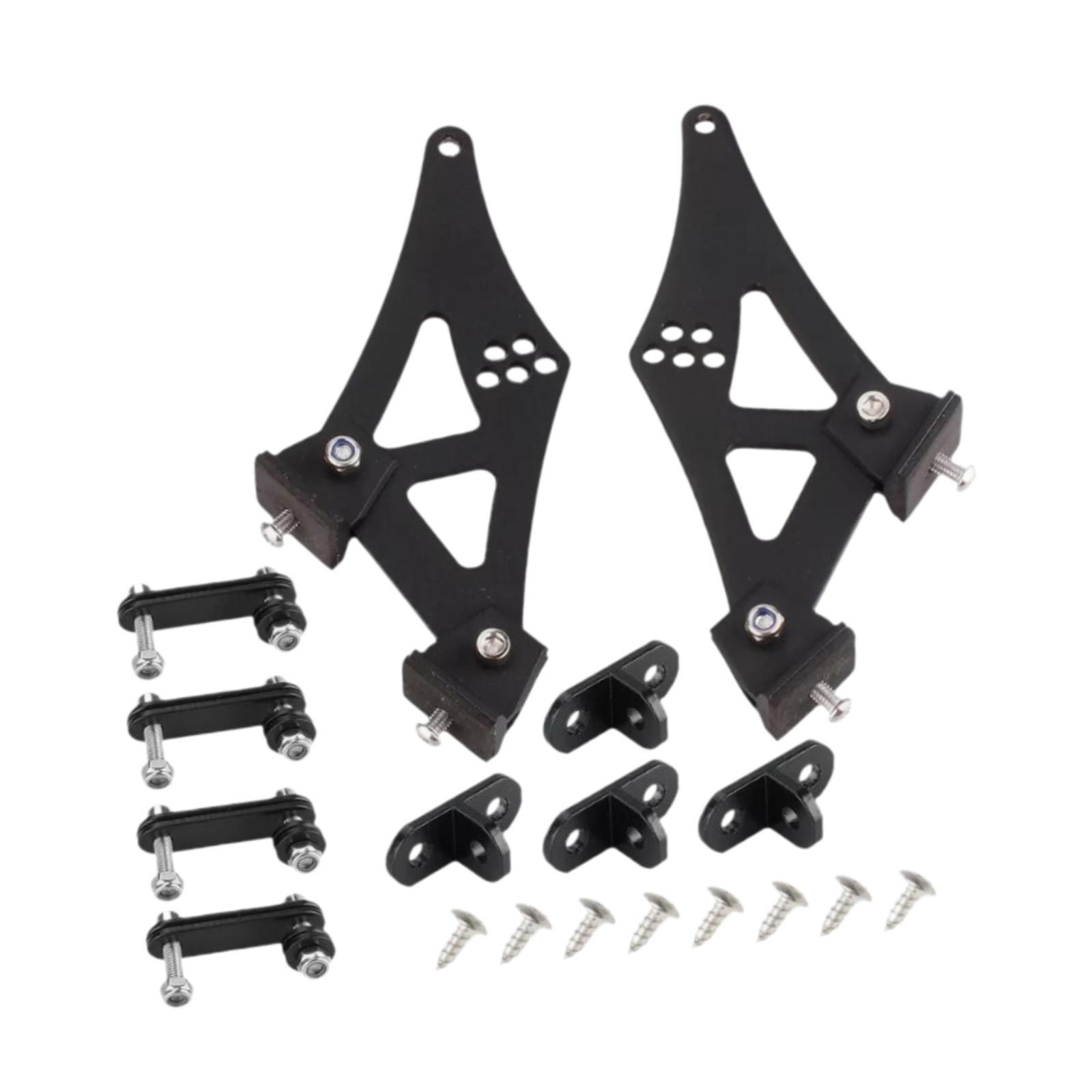 Magideal - 2 Piezas De Soportes De Montaje De Patas De Alerón Genérico Para Alerón Trasero De Coche, Piezas De Repuesto Portátiles, Accesorios Premium, Reemplazo