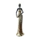 thumbnail image 5 of Estatuilla africana, estatua Tribal de señora, adorno de escritorio, escultura decorativa para estantería, escritorio, entrada, decoración del hogar, 5 of 5