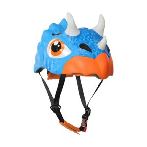 Ioensy - Casco De Bicicleta Para Niños, Moderno Casco De Bicicleta Para Exteriores, Ciclismo, Patinaje Sobre Ruedas, Triceratops, Azul